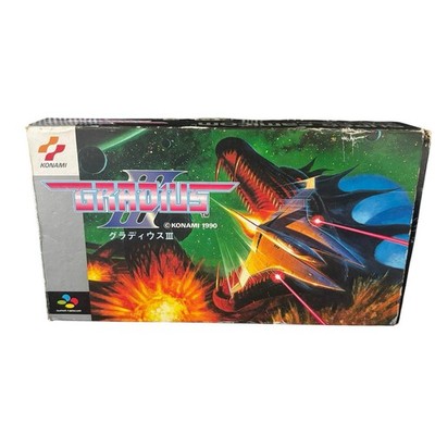 GRADIUS III 3 Super Famicom Nintendo CIB Box Game Manual Complete US Seller