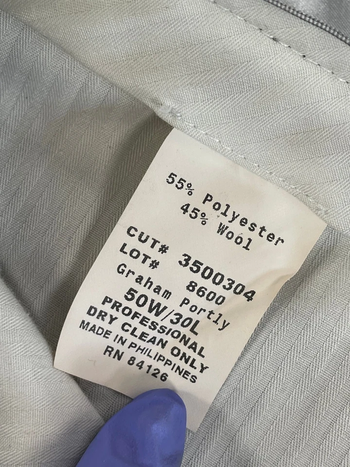 Pantalones de vestir negros Bert Pulitzer para hombre talla 50 Foto 4 de 4