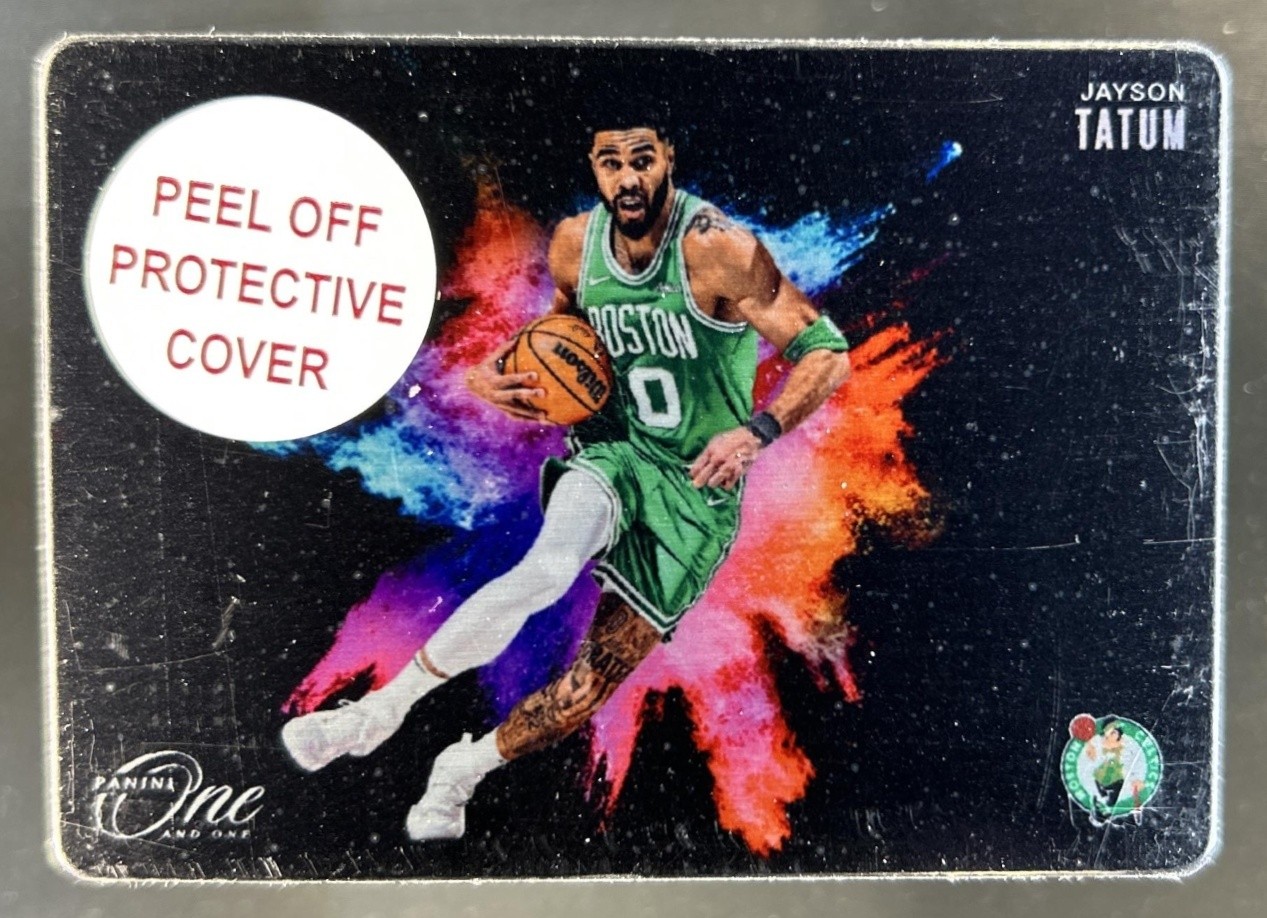 2024-25 Panini One and One Jayson Tatum Black Color Blast SP #4 Celtics