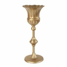 Gold Metall Sockel Blumenvase traditionell f&uuml;r Zuhause Display, Hochzeit Dekor