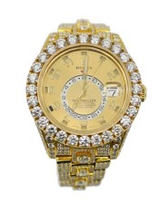 Rolex Sky Dweller Diamond 18K Yellow Gold Watch 326938