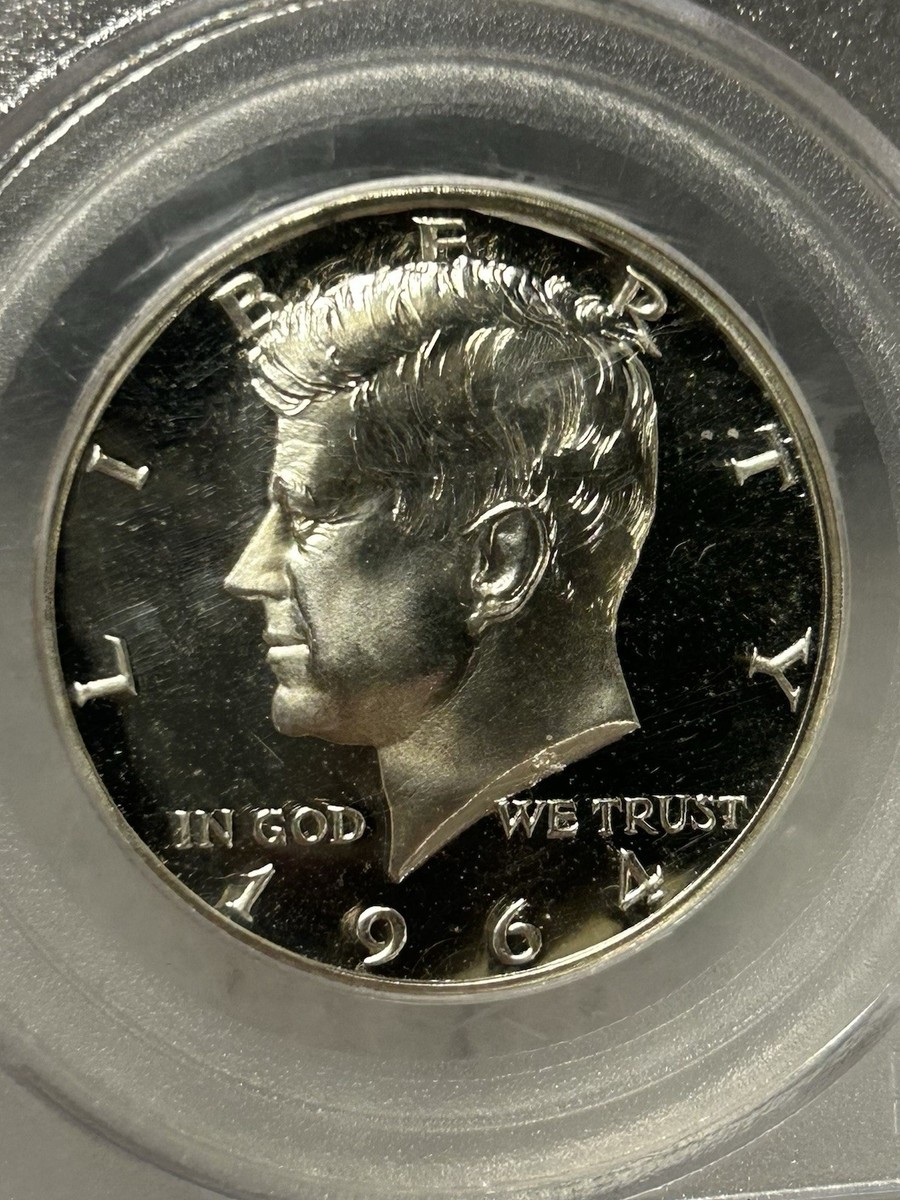 1964 Accented Hair Proof Silver Kennedy 50¢ PCGS PR 67 CAM BX50K