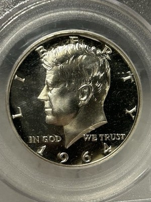 1964 Accented Hair Proof Silver Kennedy 50¢ PCGS PR 67 CAM BX50K