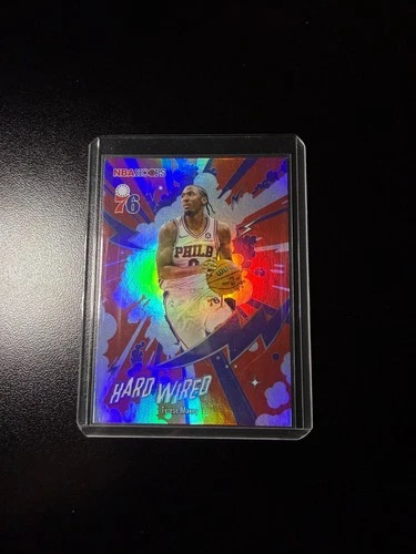 2025-26 Topps NBA Hoops Tyrese Maxey HW-20 Hard Wired Refractor