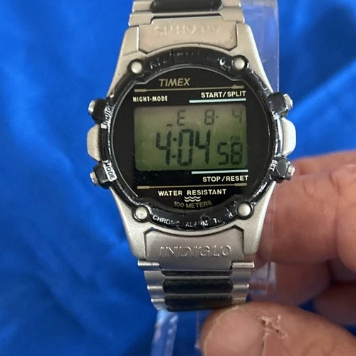 Vintage Timex Atlantis 100 Digital Indiglo Watch New Battery