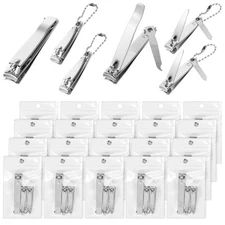 20Sets Nail Clippers Set Bulk, Finger Nail Clippers Toenail Clipper, Point St...