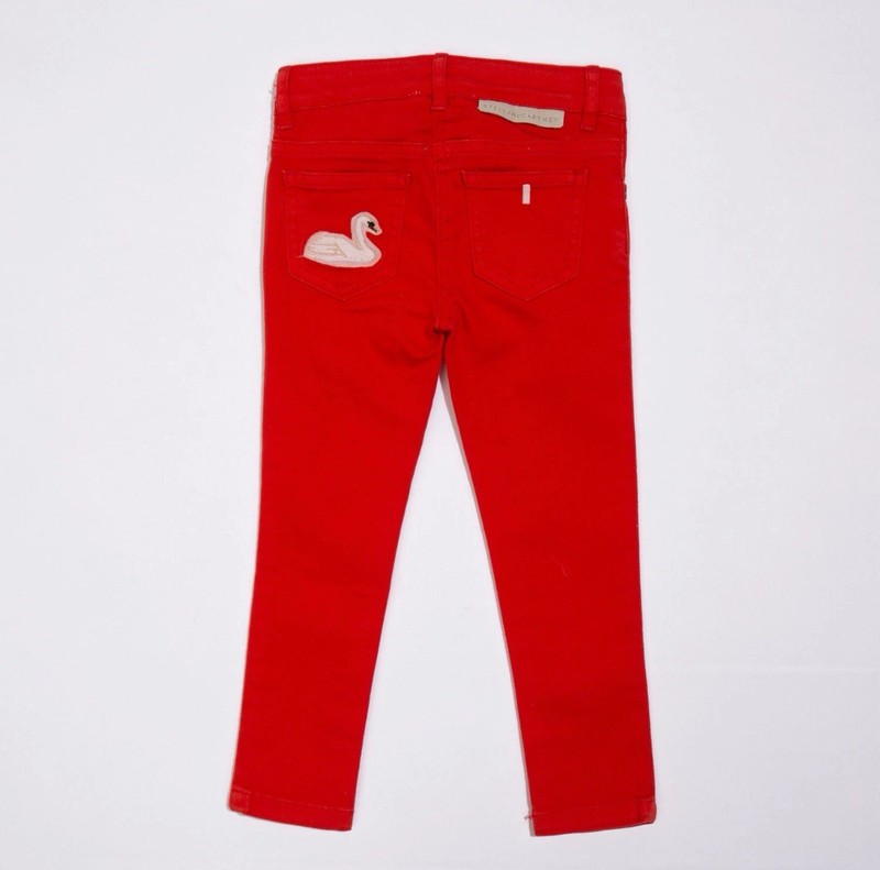 STELLA MCCARTNEY Kids Red Jeans Size 4T