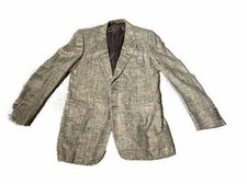 Ermenegildo Zegna Pure Silk Made in Italy Tweed Sport Coat Blazer