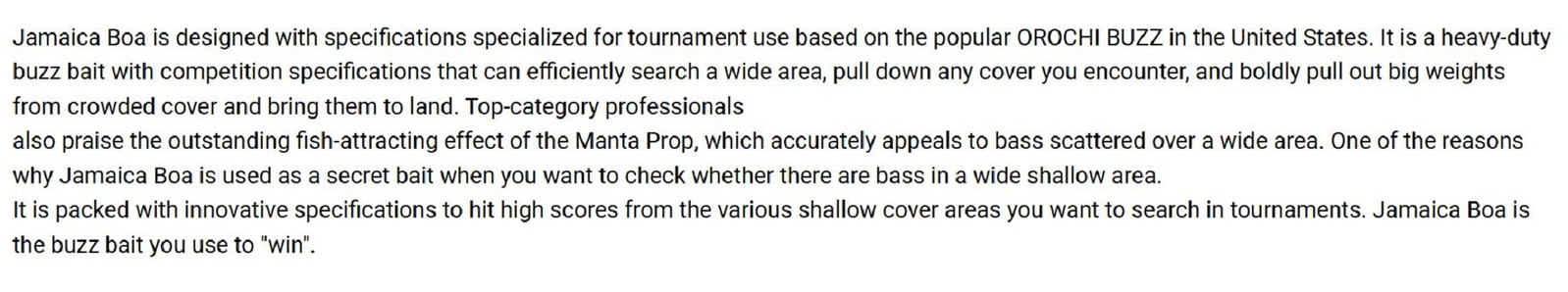 Megabass Jamaica Boa 1/2 oz Buzzbait Sinking Lure Hasu (6746) - Image 4