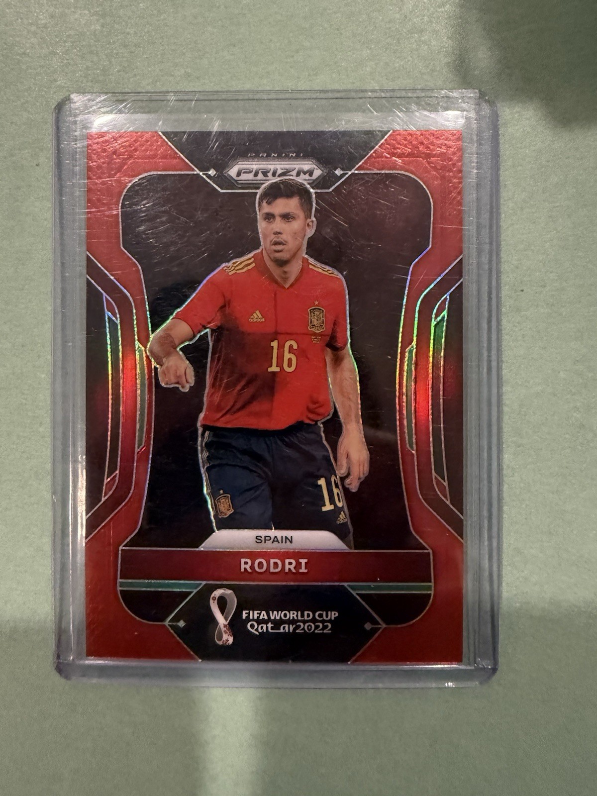 2022 Panini Prizm World Cup Qatar Red Prizm /399 Rodri #227