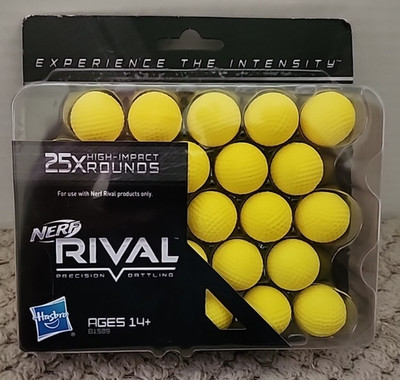 HASBRO Nerf Rival 25x High Impact Round Yellow Refill 25-count Pack (SEALED)