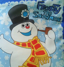 FROSTY THE SNOWMAN - Completed Cotton Cloth Fabric Childrens Soft Book Baby Gift