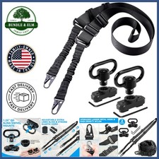 Black Two Point Sling with 78.8 Inch Adjustable Strap and Quick Detach Mounts
