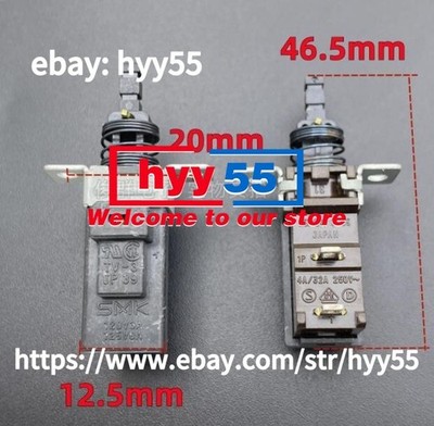 2pcs NEW SMK JP39 TV-3 4A/32A 250V Self-locking Power Switch #VI2J