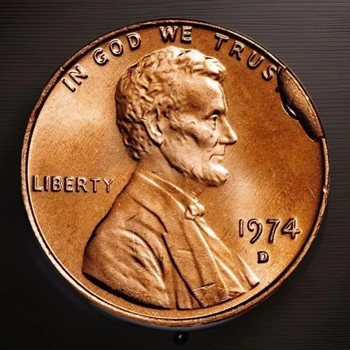 1974-D Lincoln Memorial Cent — photo from the most recent tracked eBay sale