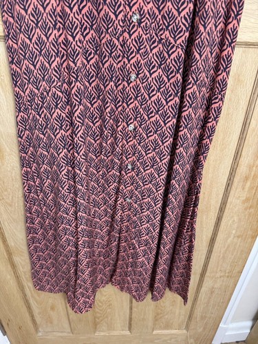 Whistles Sea Tree Frill Midi Dress UK 12 New Pink Sleeveless RRP 129 Patterned - Picture 9 of 15