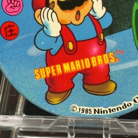 Mario Clay pipe Menko Super Mario Bros Famicom Card Nintendo 1985 NES Japanese