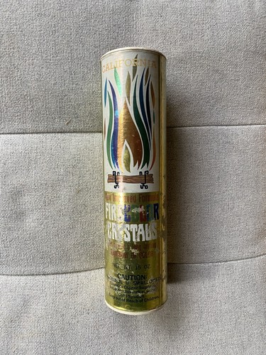 Vintage 60’s 1970's Color Flame Crystals for Fireplace MCM Mid Century Modern