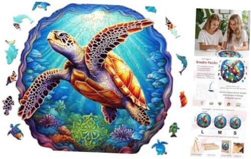 Wooden Puzzles for Adults, 300 Pieces Wooden Jigsaw Puzzle, Perfect for Family
