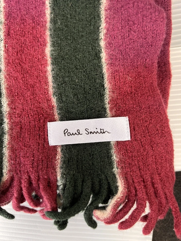Bufanda Paul Smith - Púrpura y Verde - Súper Suave Foto 3 de 4