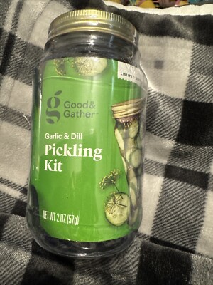 Good & Gather :: Garlic & Dill Pickling Kit 6'' Plastic Mason Container - 2oz