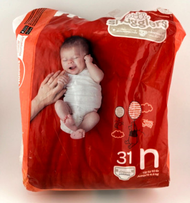 Huggies Little Snugglers Baby Diapers   Size N, 15 Count, Opened Pack