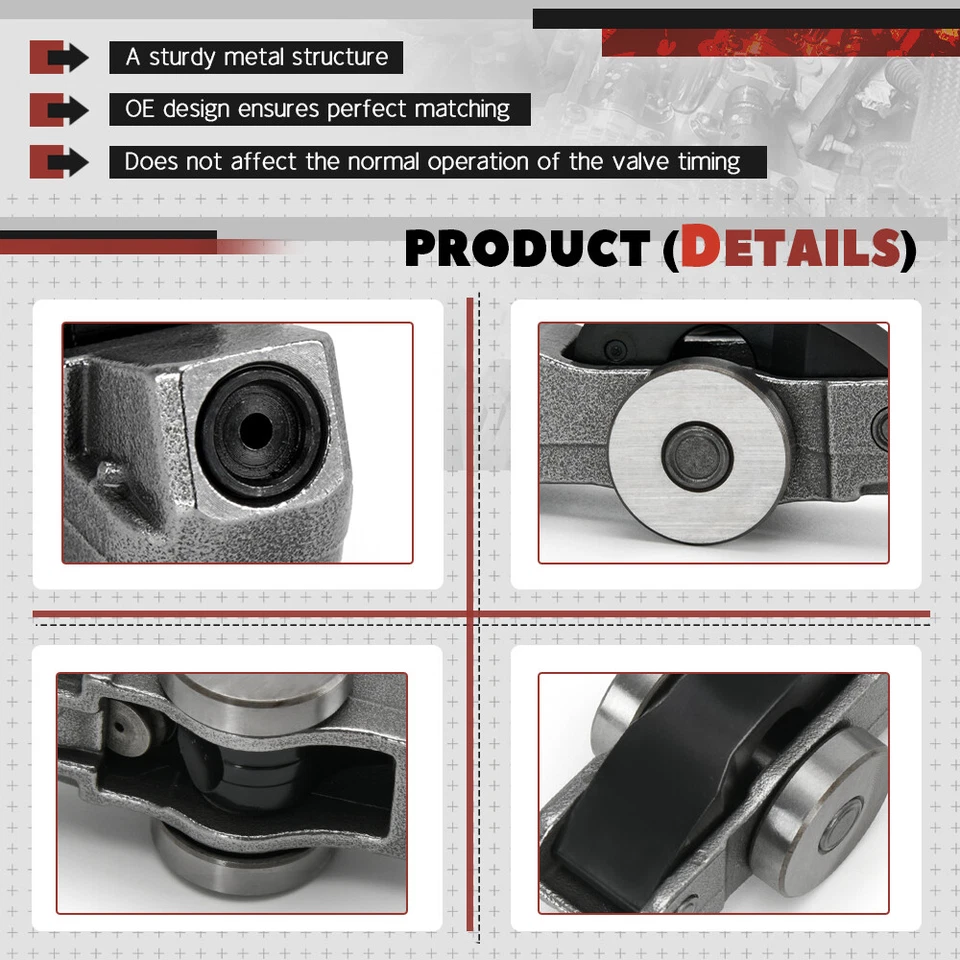 6x Valve Rocker Arms 5047896AD For Chrysler Pacifica Dodge Durango Jeep Wrangler Foto 3 de 4