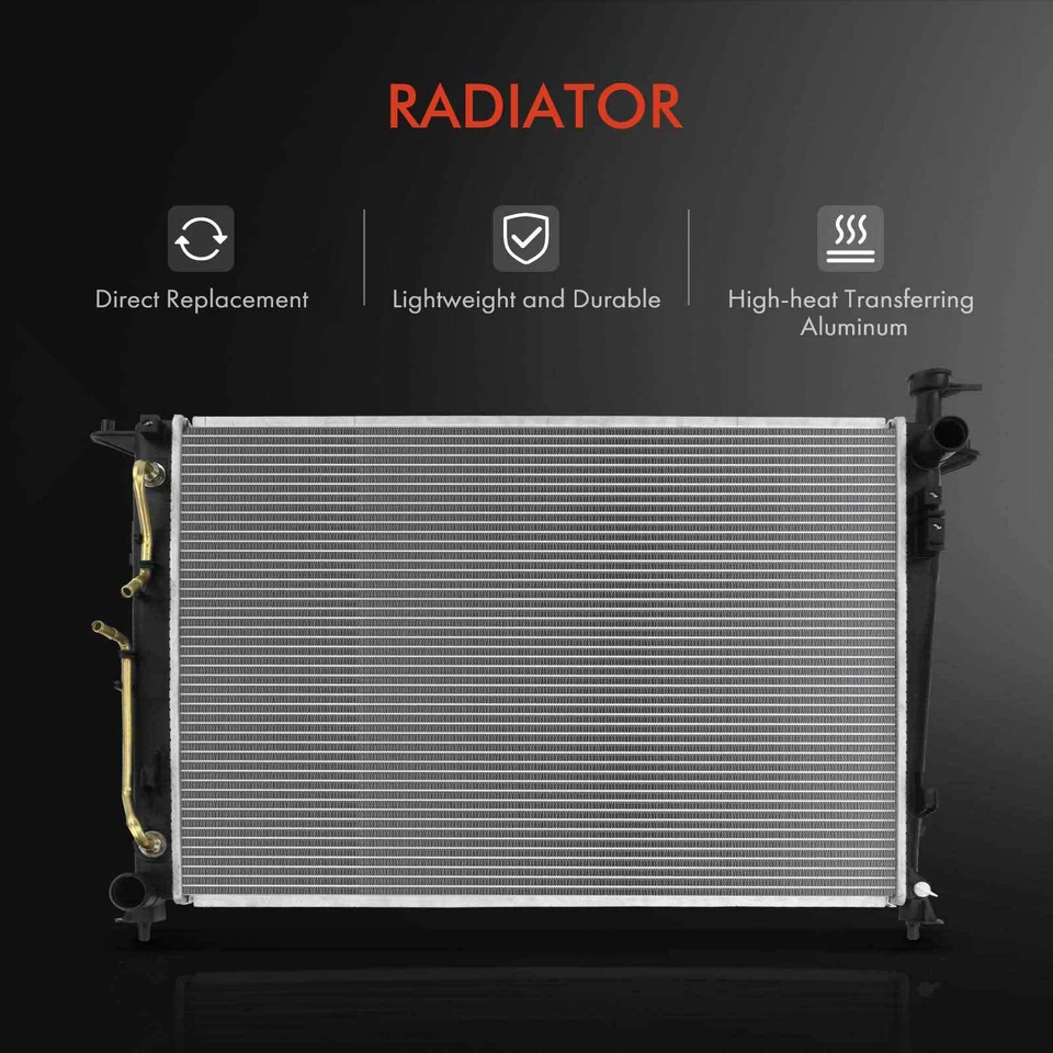 Радиатор и конденсатор переменного тока и вентилятор охлаждения с плащаницей для Kia Sorento 2016-2018 3,3 л - Изображение 2 из 4