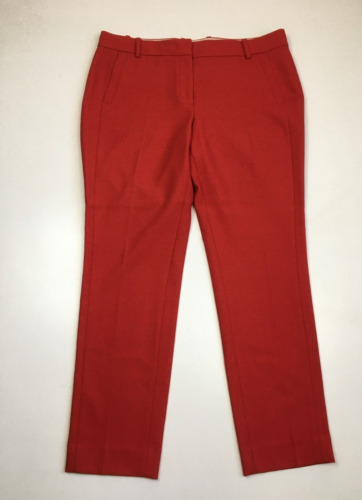 J CREW Womens sz 12 Red Wool Blend Dress Pant