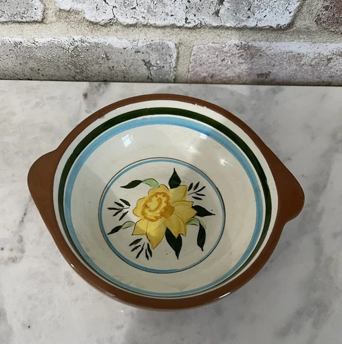 Vintage Pre-owned Stangl Pottery Floral Yellow Lily Bowls