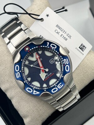 Citizen Promaster Blue Dial Orca Dive Watch Stainless Steel