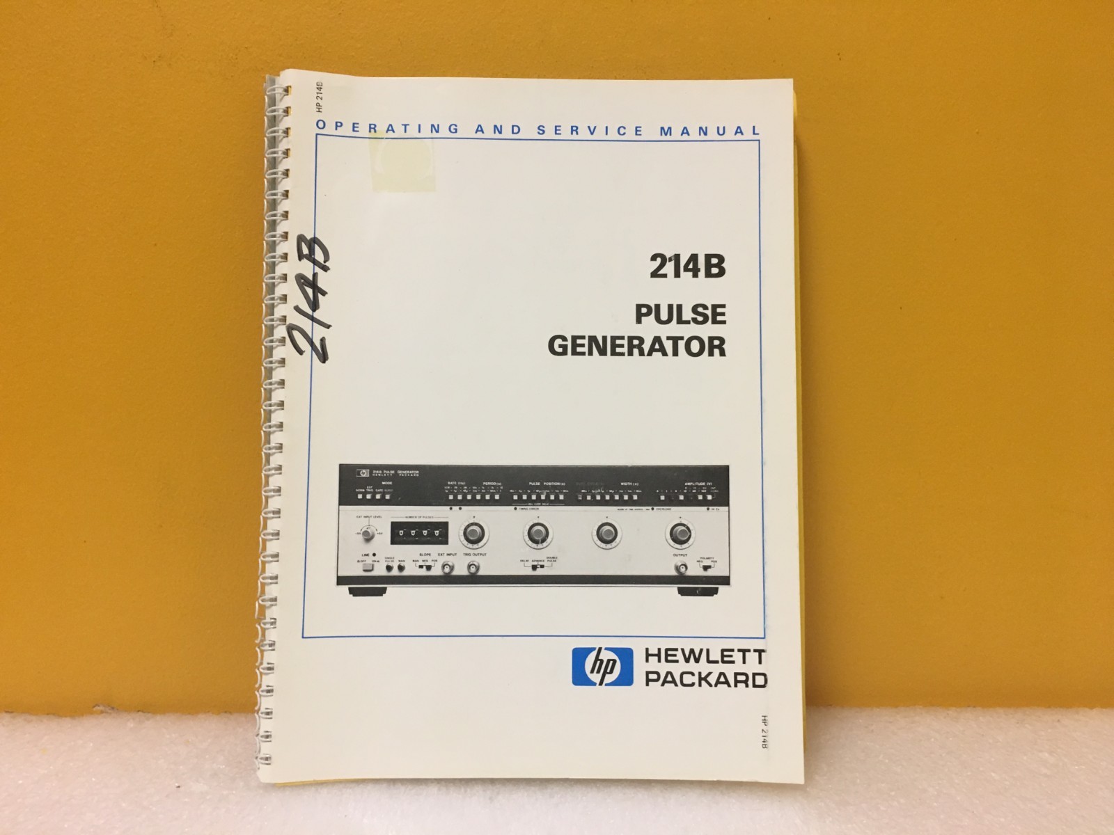 HP / Agilent 00214-90013 214B Pulse Generator Operating + Service Manual