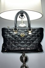 Metro City Handbag Black Leather Tote Bag Pouch Vintage Shoulder Purse Gift