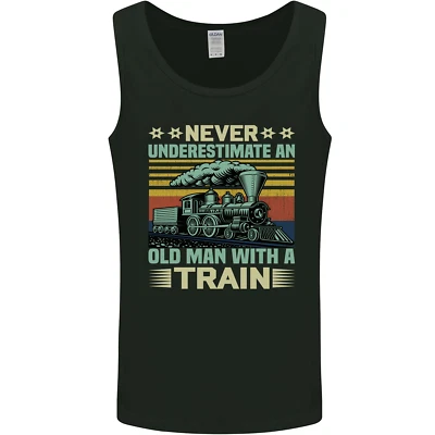 Niemals Underestimate an Old Man With A Zug Herren Tanktop - Bild 1 von 4