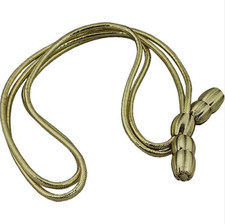 Genuine U.S. ARMY HAT CORD: GENERAL OFFICER - GOLD MYLAR WITH GOLD ACORNS