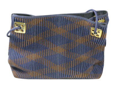 DE VECCHI byHAMILTON HODGEショルダーバッグ イタリア製 De Vecchi Hamilton Hodge Shoulder Bag Made in Italy Corded Braided