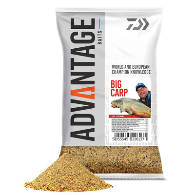 (8,99 /1kg) Daiwa Advantage Baits Big Carp Mix Grundfutter 1kg