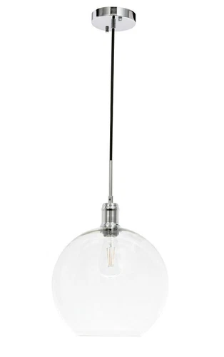 Chandelier Pendant Light Chrome Fixture Glass Shade Dining Room Kitchen Lighting - Picture 8 of 12