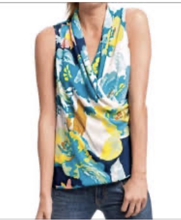 エイチシーエーイー HCAE MULTI COLOR SLEEVELESS KNIT TOP （BLUE x YELLOW） エイチシーエーイー HCAE MULTI COLOR SLEEVELESS KNIT TOP