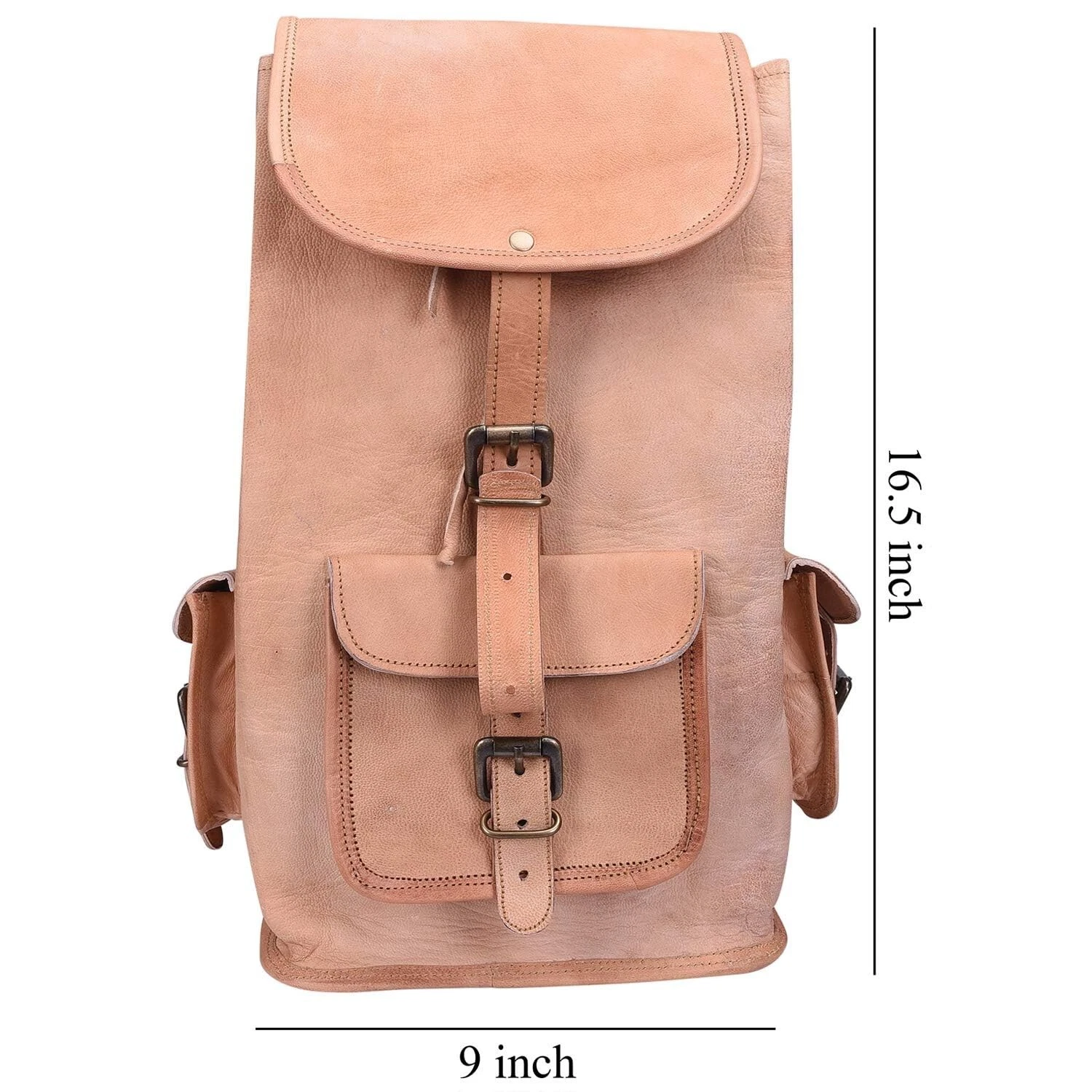 Genuine Great Quality Leather Backpack Rucksack Travel Laptop Men's Women's Bag
