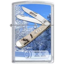 Zippo Lighter - Case Whitetail Trapper XX Satin Chrome - 76319