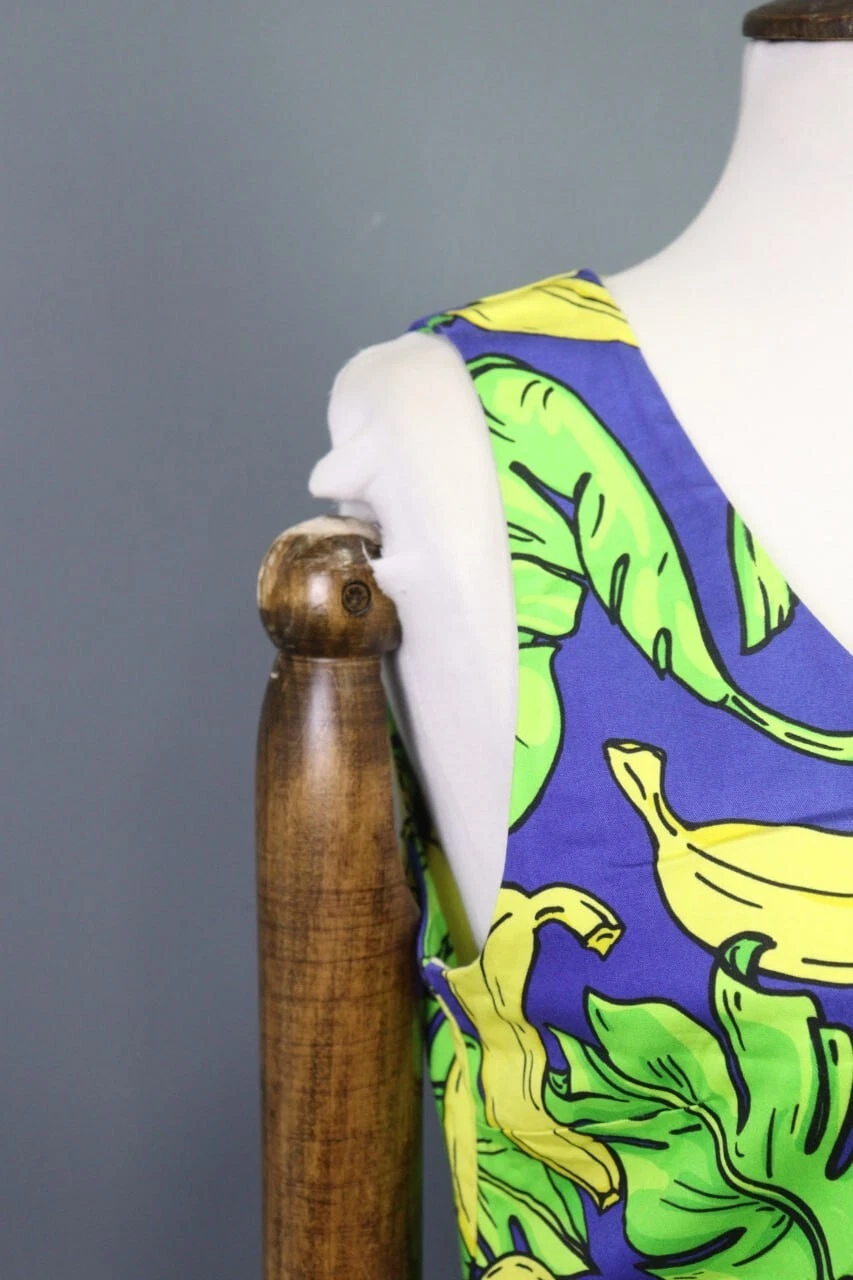 Abito corto LOVE MOSCHINO multicolore senza maniche frutta senza maniche taglia US 10 I 46