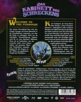 THE FUNHOUSE *1981 Uncut / 3 Disc Special Edition Mediabook* NEW THE FUNHOUSE *1981 Uncut / 3 Disc Special Edition Mediabook* NEW
