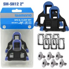 1Pair Shimano SM-SH12 Cleat Set 2 Degrees Float SPD-SL Road Bike Pedal Cleats US