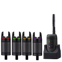 Prologic 4+1 K3 Bite Alarm - 4 Bissanzeiger + Receiver Set FüR 4 Karpfenruten
