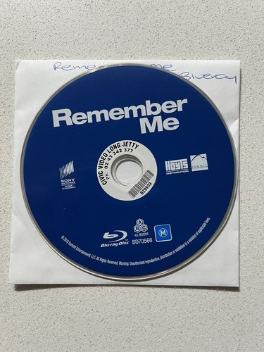 Remember Me (2010) disc cover
