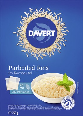 Parboiled Reis im Kochbeutel - 250g | DAVERT