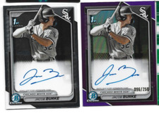Jacob Burke   2024 Bowman Chrome 1st Autos    96/250 + Base