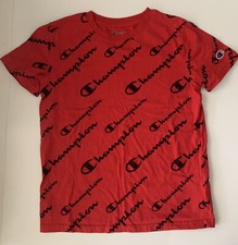 Champion T-Shirt Red Youth Boys Size M
