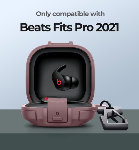 Custodia Dexnor per Beats Fit Pro 2021 Cover Ammortizzante con Moschettone Portachiavi - Foto 50 di 60